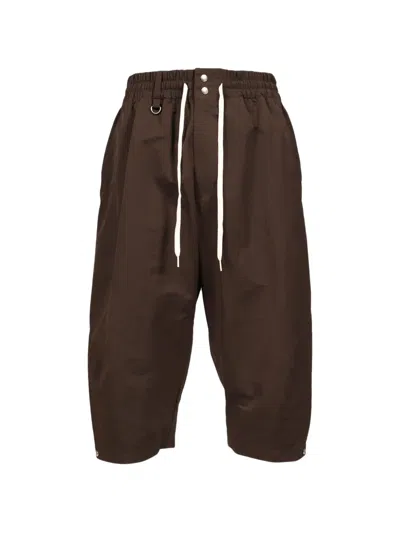 Wales Bonner X Y3 Ripstop Shorts In Brown