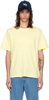 Wales Bonner Embroidered Logo Crewneck T-shirt In Yellow