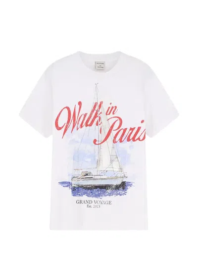Walk In Paris Grand Voyage T-shirt In White