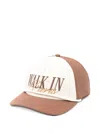 Walk In Paris Logo-embroidered Baseball Cap In Brown