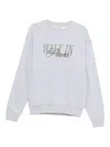 Walk In Paris Logo-embroidered Sweatshirt In White