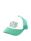 Walk In Paris Logo-embroidered Trucker Cap In White