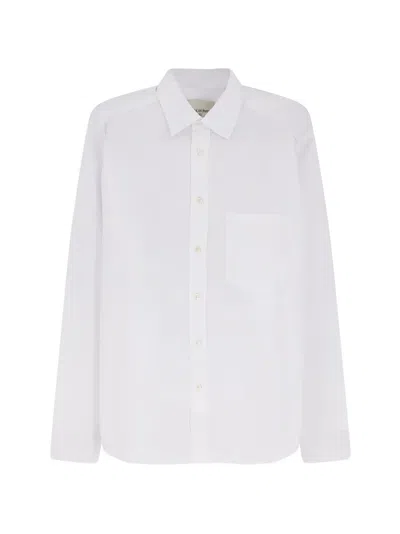 Walk In Paris Logo-embroidered Pocket Shirt In White