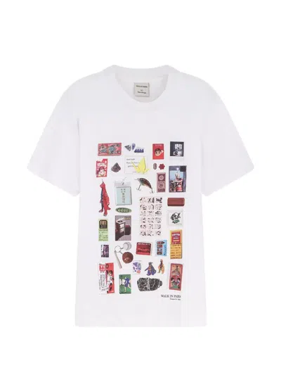 Walk In Paris Round-neck T-shirt In White