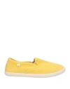 Walk In Pitas Woman Sneakers Yellow Size 8 Textile Fibers In Gold