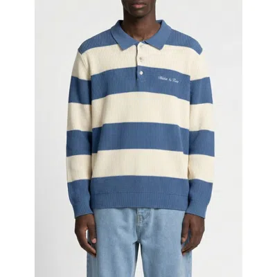 Walker & Hunt Lando Oversized Polo Collar Sweater In Multi