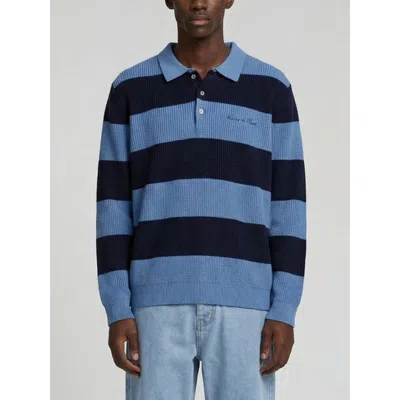 Walker & Hunt Lando Oversized Polo Collar Sweater In Multi
