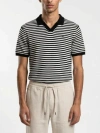 Walker & Hunt Milton Striped Polo Shirt In Multi