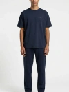 Walker & Hunt Oversized Crew Tee In Black