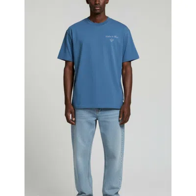 Walker & Hunt Saint-tropez Tennis Club Oversized Tee In Blue