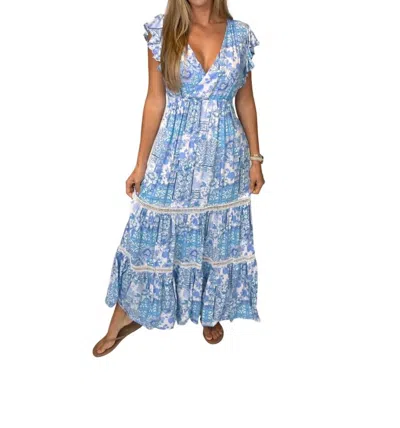Walker & Wade Adele Dress Coastal In Blue