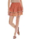 Walker & Wade Andrea Mini Skirt In Orange