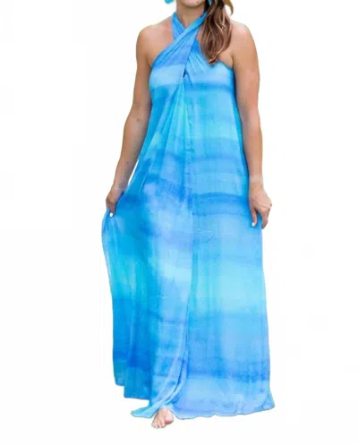 Walker & Wade Anguila Dress In Blue Watercolor