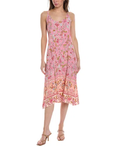 Walker & Wade Anywhere Midi Dress In Pink