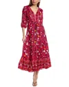Walker & Wade Carrie Midi Dress In Red