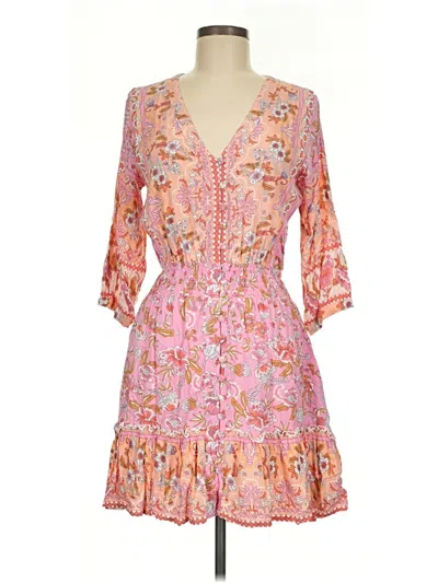 Pre-owned Walker & Wade Casual Dress In Pink
