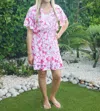 Walker & Wade Courtney Dress In Hot Pink Floral