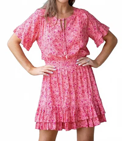Walker & Wade Courtney Mini Dress In Rose In Pink