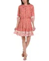 Walker & Wade Ibiza Mini Dress In Pink