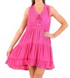 Walker & Wade Kaia Sleeveless Short Dress In Hot Pink In Pink
