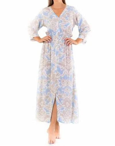 Walker & Wade Kelsey Maxi Dress In Tan In Blue