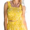 Walker & Wade Lexi Sleeveless Crop Top In Sunshine Yellow In Multi
