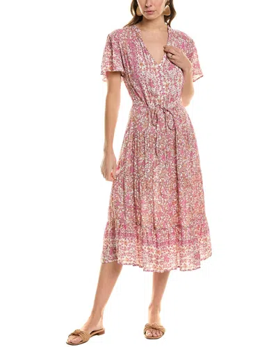 Walker & Wade Walker&wade Margaret Midi Dress In Pink