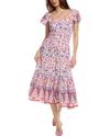 Walker & Wade Matilda Midi Dress In Red