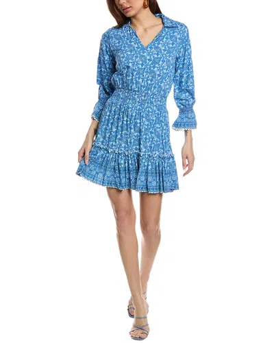 Walker & Wade Mia Dress In Dockside Blue