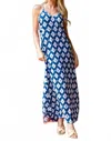 Walker & Wade Mozambique Dress In Navy Ikat In Multi