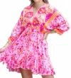 Walker & Wade Paloma Dress In Hot Pink In Multi