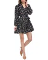 Walker & Wade Walker&wade Parker Mini Dress In Blue
