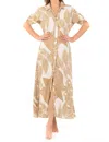 Walker & Wade Princess Dress In Natural Palm In Multi