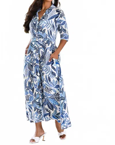 Walker & Wade Princess Dress In Periwinkle Jungle In Blue