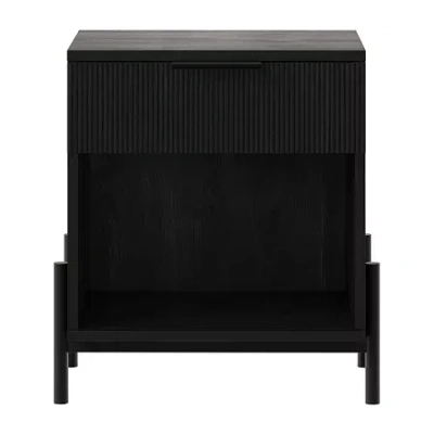 Walker Edison 1-drawer Nightstand In Black