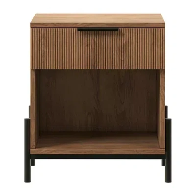 Walker Edison 1-drawer Nightstand In Brown