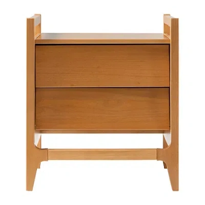 Walker Edison 2-drawer Nightstand In Brown