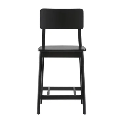 Walker Edison 2-pc. Counter Height Bar Stool In Black