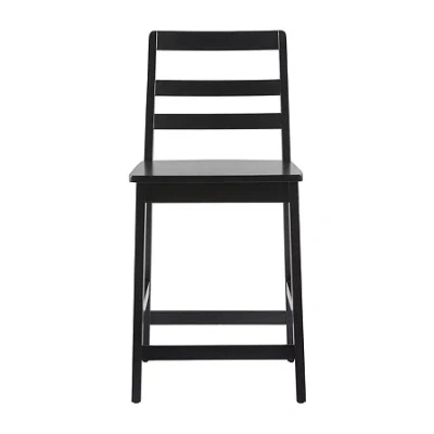 Walker Edison 2-pc. Counter Height Bar Stool In Black
