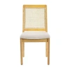 Walker Edison 2-pc. Upholstered Dining Chair In White