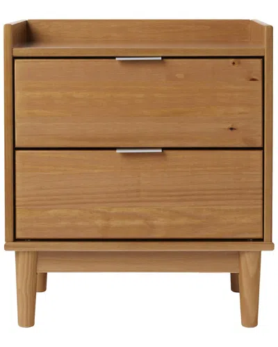 Walker Edison 20in Solid Wood 2-drawer Nightstand