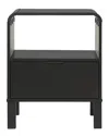 Walker Edison 24in Rounded Edge 1-drawer Nightstand In Gray