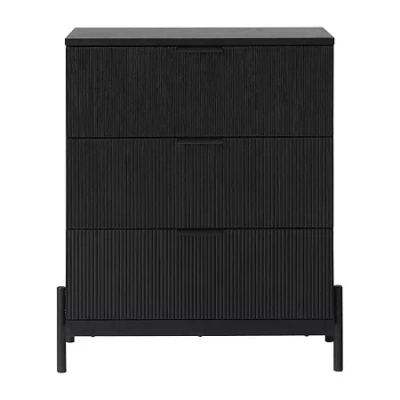 Walker Edison 3-drawer Chest In Black