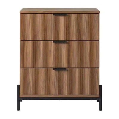 Walker Edison 3-drawer Chest In Brown