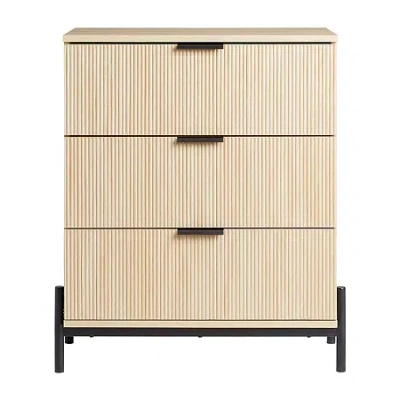 Walker Edison 3-drawer Chest In Sand