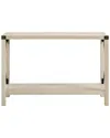 Walker Edison 46in Metal X Entry Table In Neutral