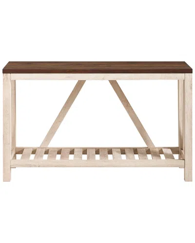 Walker Edison 52in A-frame Rustic Entry Table