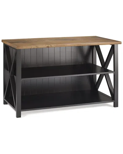 Walker Edison 52in Solid Wood Farmhouse Storage Console In Brown