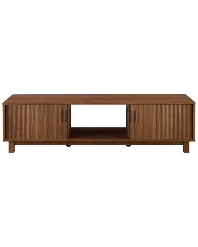 Walker Edison 58in 2-door Tv Stand With Reeded Fronts