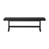 Walker Edison 60" Wood Kichen Dining Bench In Black